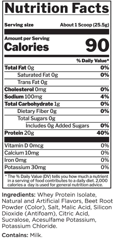 Valeurs nutritives et ingrédients